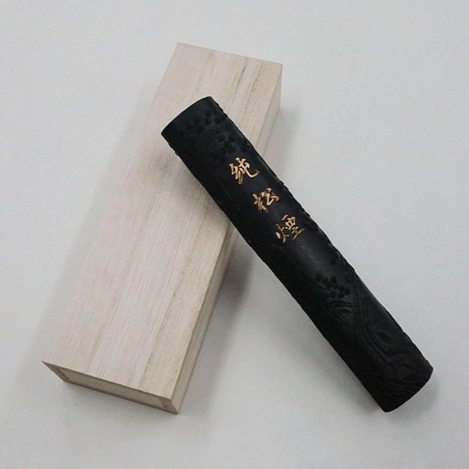 Avec coffret cadeau Bâton d'encre fait main Pin fumé Calligraphie Bâton d'encre de style antique