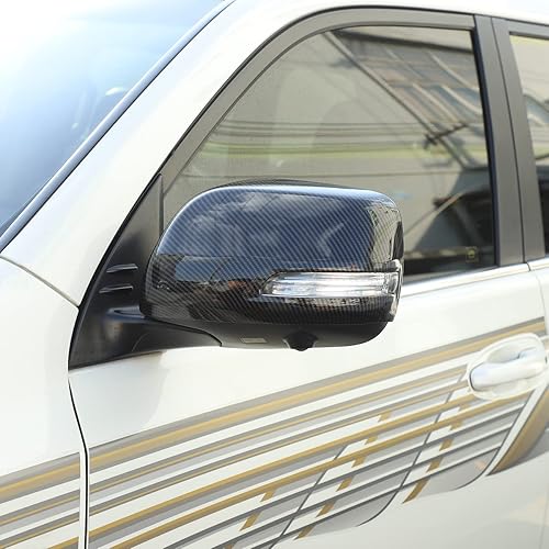 Miniatura 5 de TongSheng Cubierta de espejo para puerta lateral exterior de ABS para Land Cruiser 200 LC200 2012-2021 Prado FJ150 2010-2019, accesorios exteriores