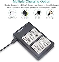 Vista 3 de Newmowa Batería de repuesto EN-EL5 (paquete de 2) y kit de cargador USB dual para Nikon Coolpix 3700, 4200, 5200, 5900, 7900, P3, P4, P80, P90