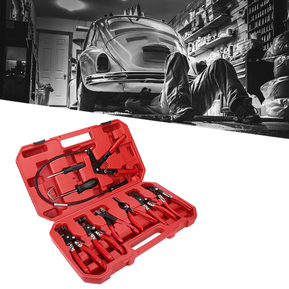 Zestaw szczypiec do węża – uniwersalny zestaw do usuwania zacisków węża do węży paliwowych, olejowych i wodnych – konstrukcja sprężyny drucianej o długim zasięgu
