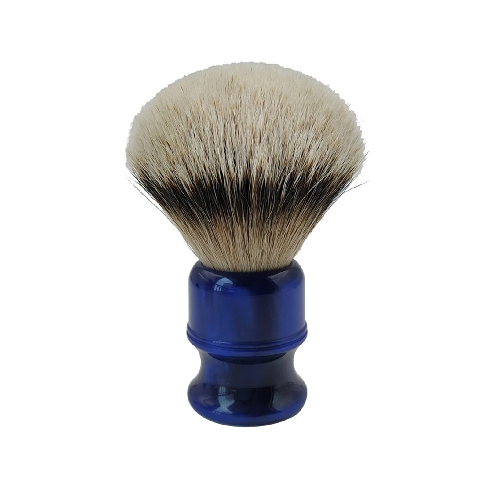 AnSafe Pennello da Barba Fatto a Mano Alta qualità Barba Schiuma Spazzola Manico in Resina Uomo Compatto Pennello da Barba Bagnato