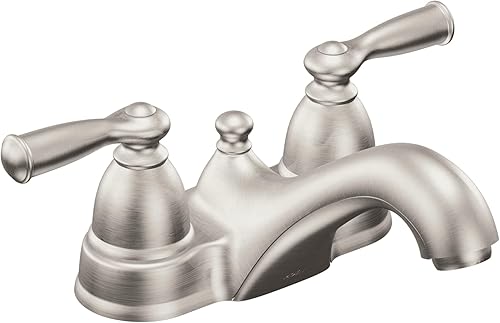 MOEN WS84912SRN Grifo de baño con mango, níquel