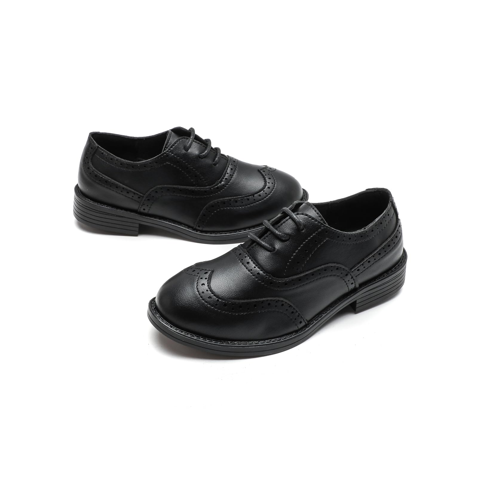 PPXID Kinder Jungen Schnürhalbschuhe Hochzeit Schule Oxfords Uniform Anzugschuhe