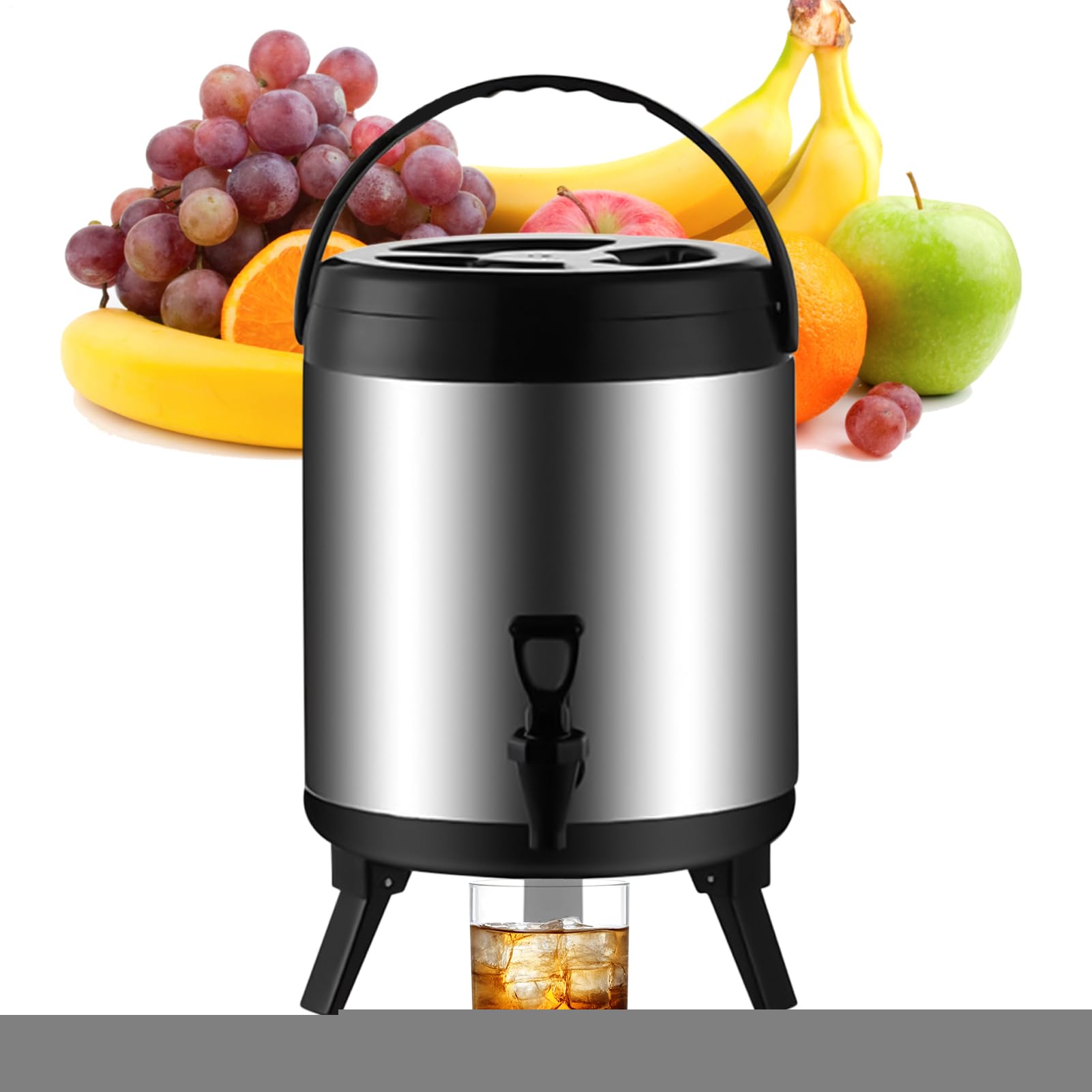 Récipient à boissons en acier inoxydable isolé 10 L de qualité supérieure