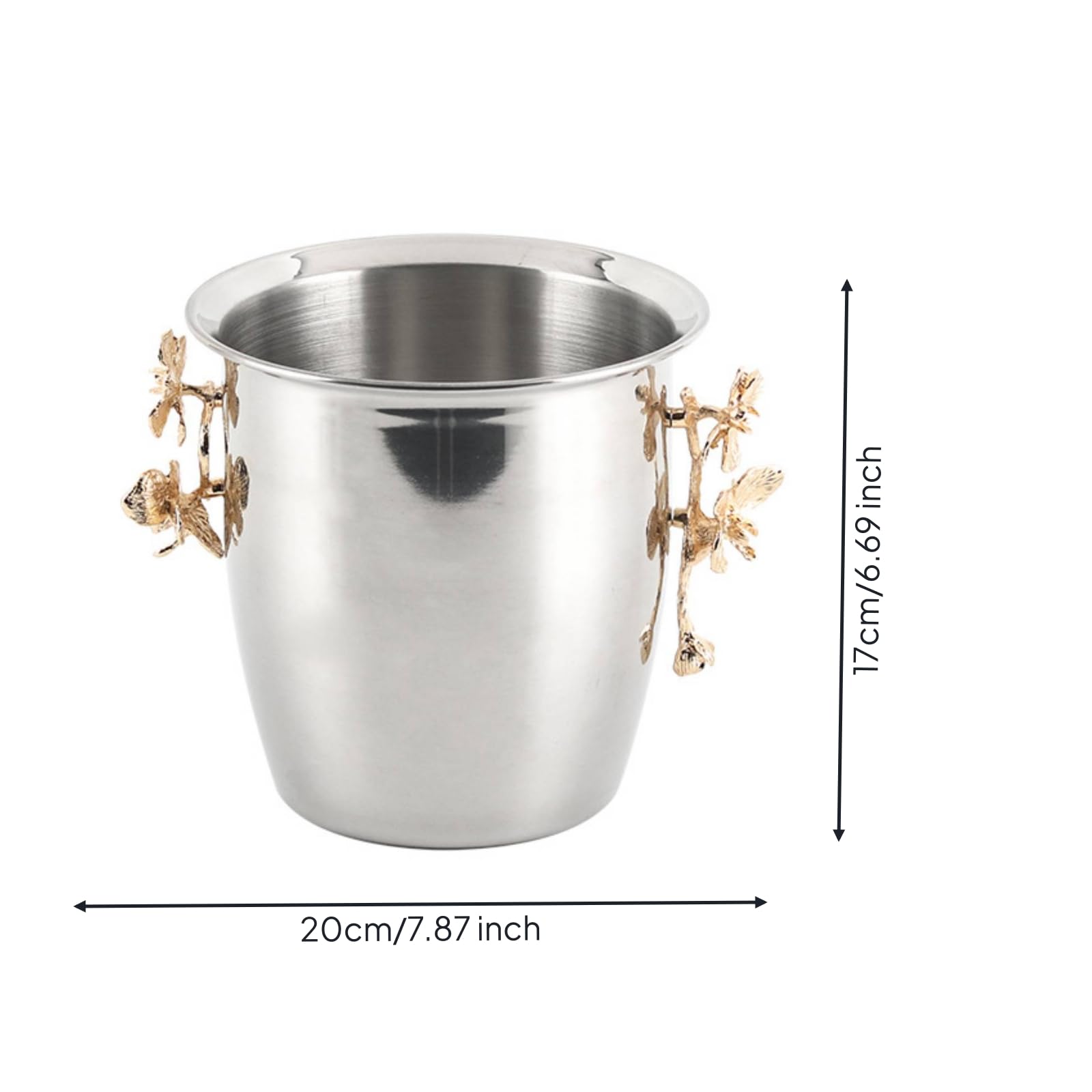 Colcolo Secchiello Vino Secchiello Ghiaccio Contenitore Bevande Secchiello Champagne Struttura Robusta con Linee Affusolate per Servizio Elegante Adatto Feste, Style to 1