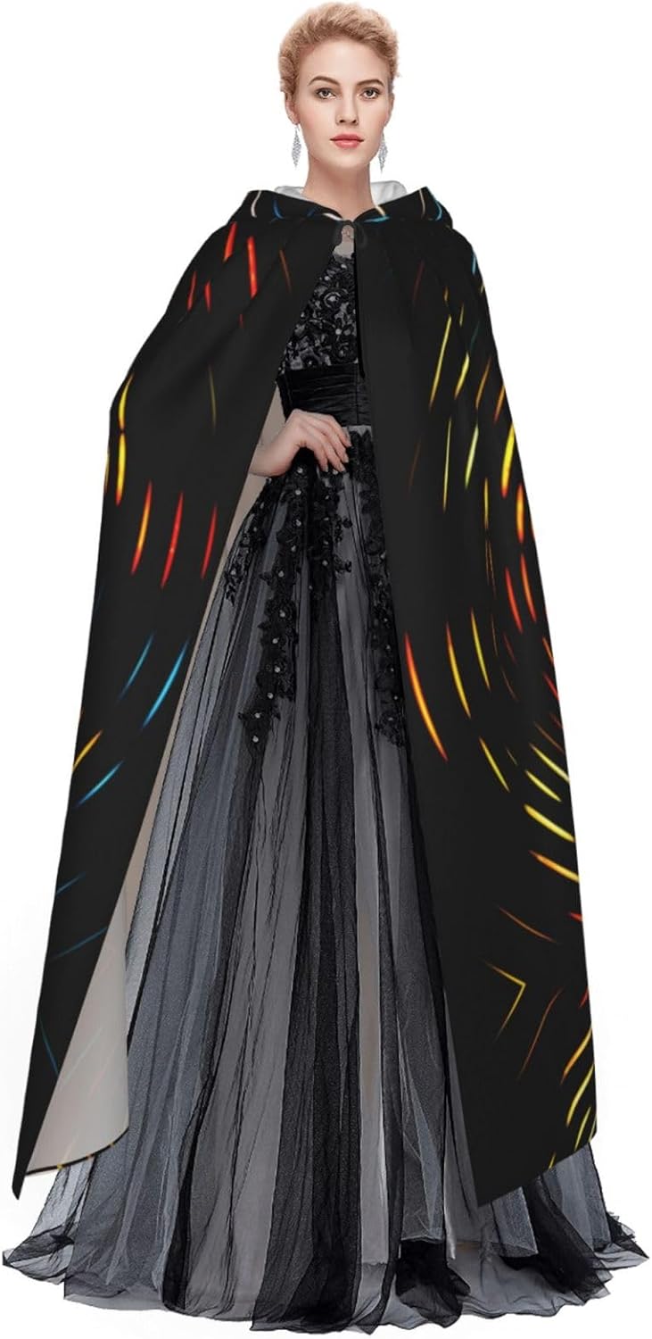 Color short light ring Unique Darkness Poncho Shawl - Customizable Wearable Blanket for Women, Perfect Halloween Costume Accessory, Knight, Akatsuki, and More