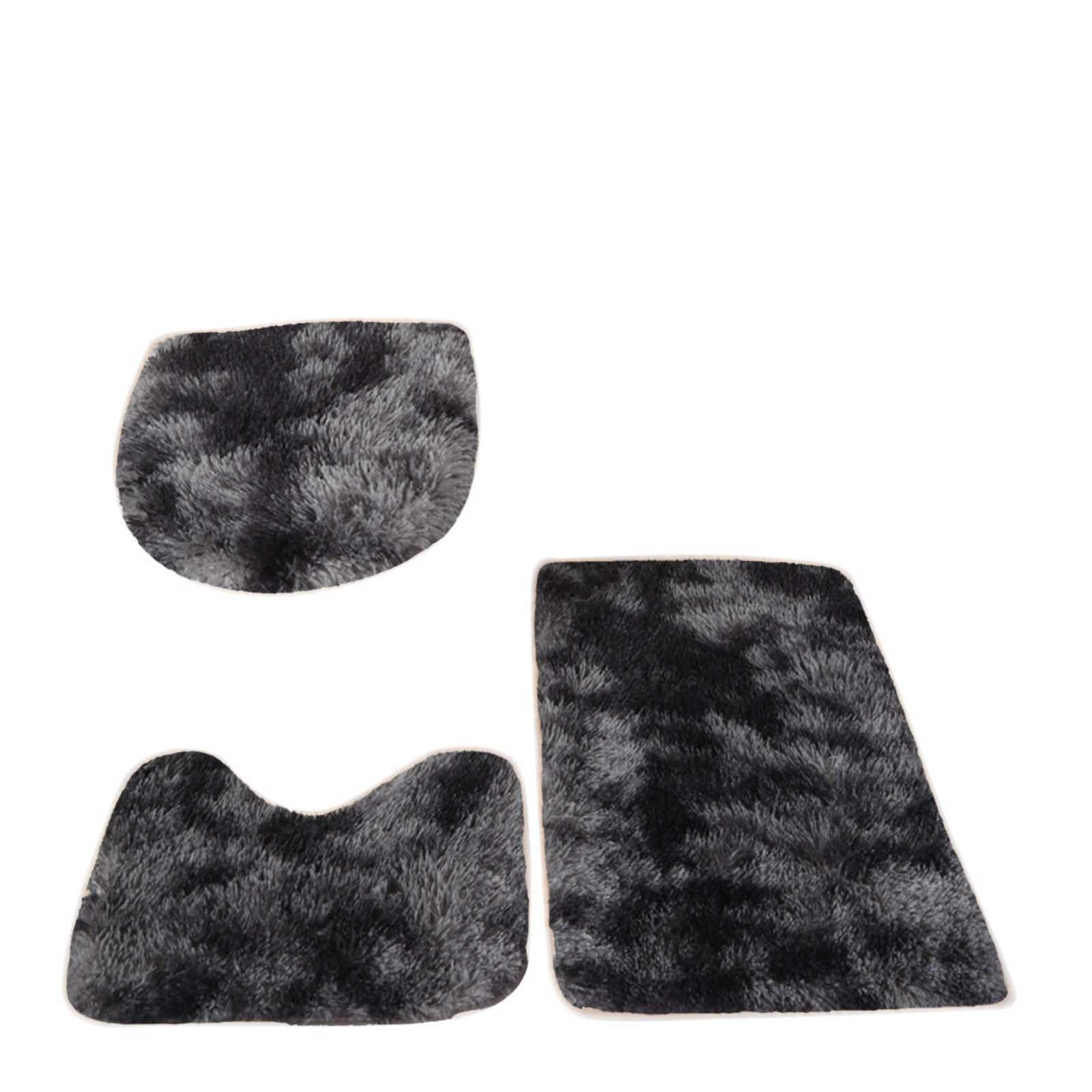 Tapis de bain absorbant en peluche moelleuse haute densité