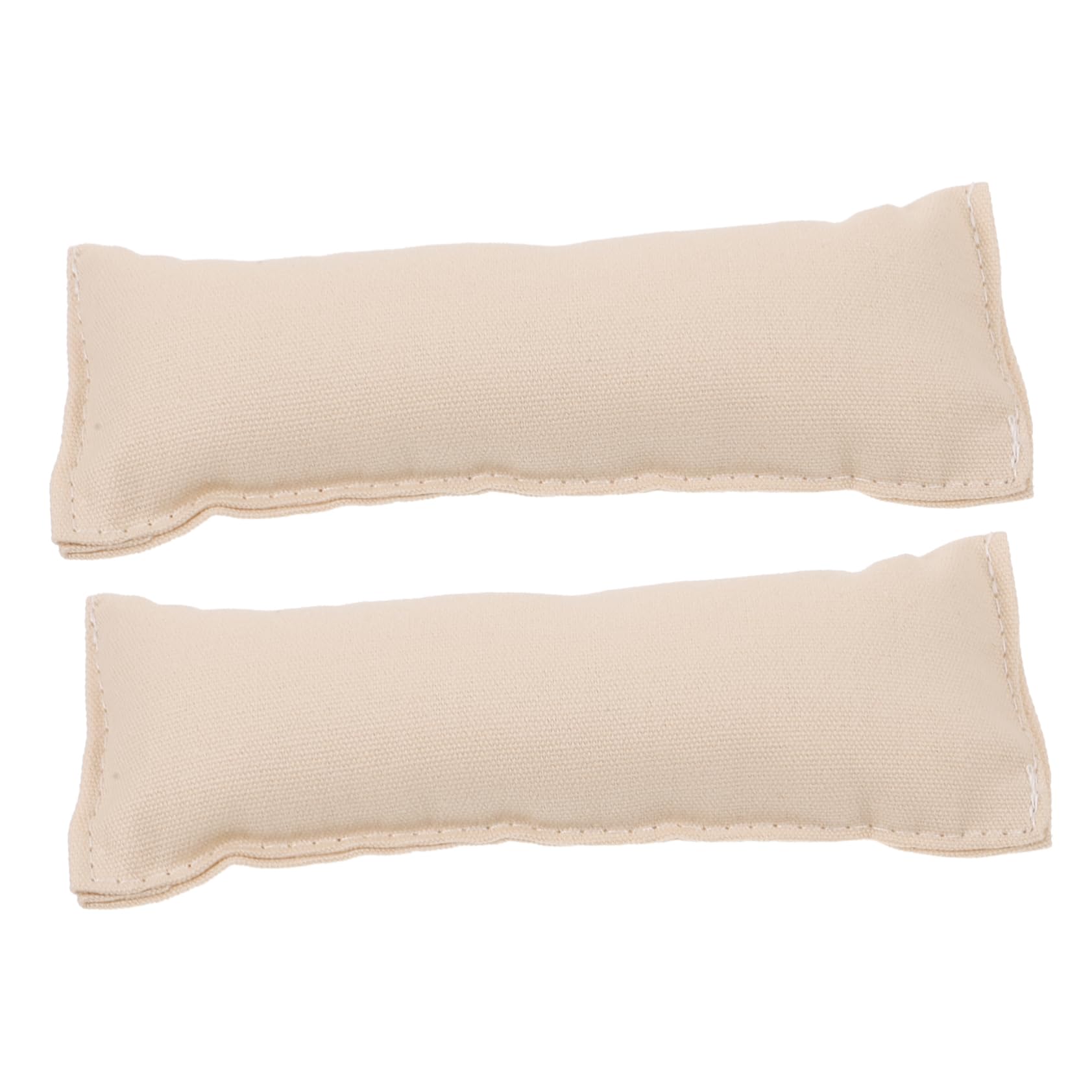 NUOBESTY 2pcs Cotton Computer Elbow Wrist Pad Creamy White Slip Ergonomic Support Mat for Office Desktop Keyboard and