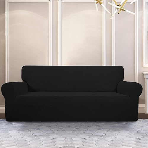 Miniatura 2 de PureFit - Funda elástica para sofá, jacquard, elastano, antideslizante, suave, protector de muebles lavable con espuma antideslizante y parte