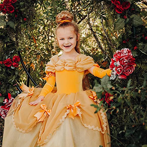 Cqdy Belle Princess Dress Costume Sleeveless Party Christmas Halloween 2-13T (6T-7T). #TOP1