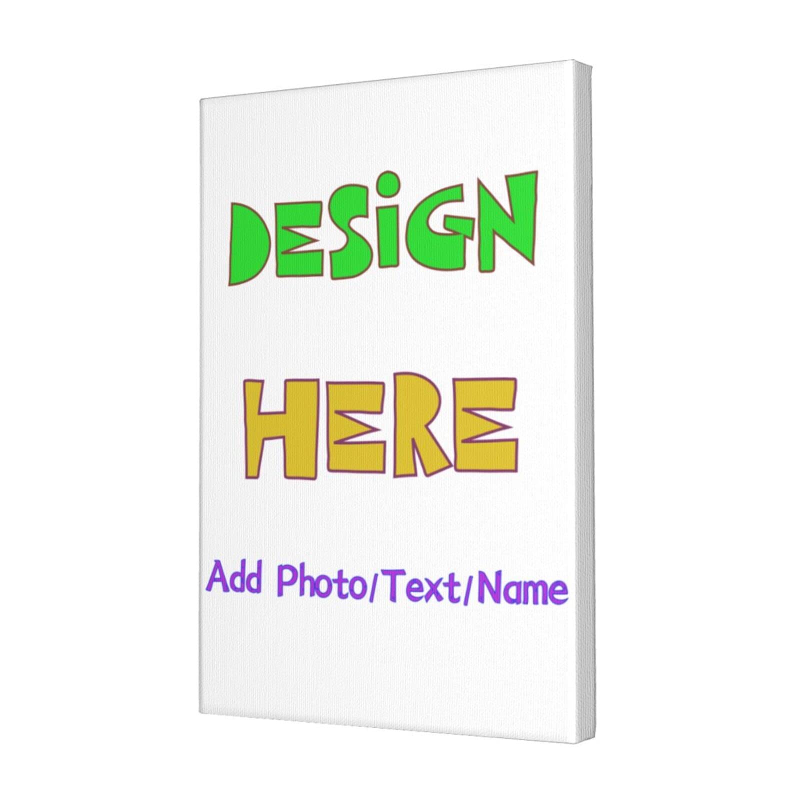 Canvas Prints with Your Photos, Personalized photo gifts For Family,Holiday,Festival Personalized Canvas Wall Art For Family,Festival Pet/Animal Add Your Photo/Text/Logo