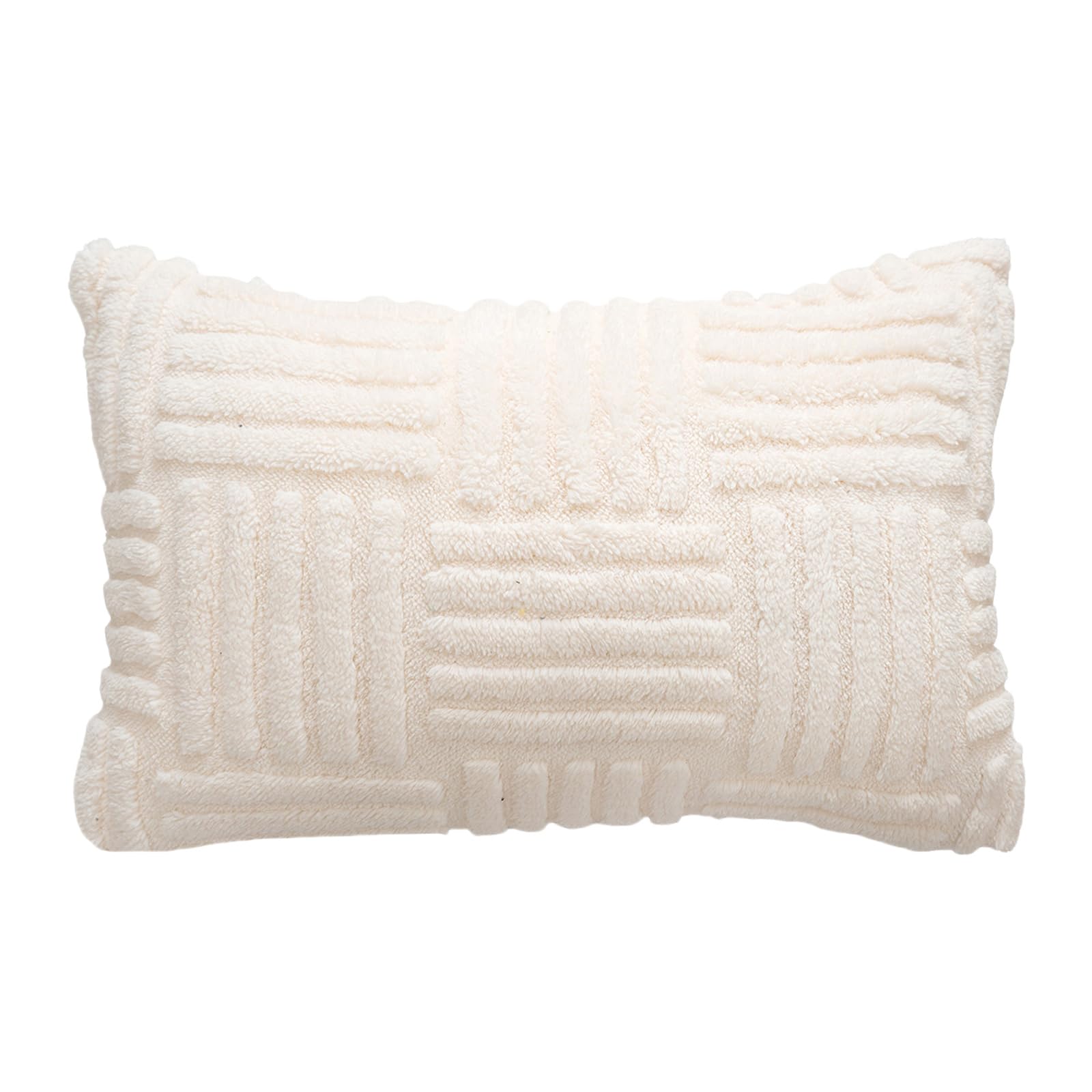 XuQiZZpp Throw Pillowcase Soft Rectangle Stripe Removable Throw Pillow Covers for Living Space Corduroy Pillow Case