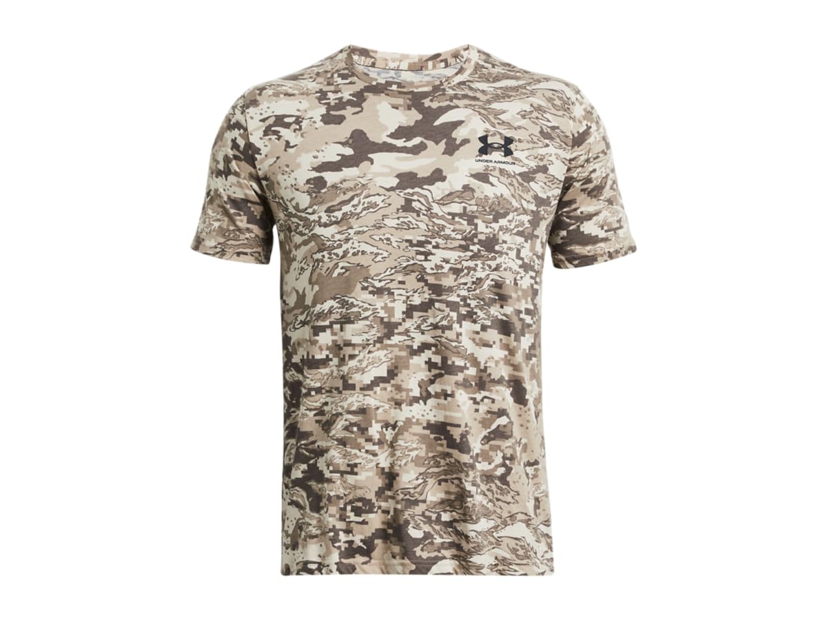 Under Armour Men's Coffee Abc Camo Short Sleeve T-Shirt Tee Top Timberwolf Small