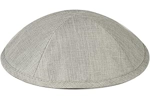 Zion Judaica Deluxe Linen Kippot/Yarmulke for Kids and Adults