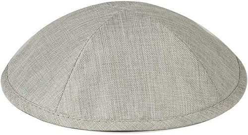 Zion Judaica Deluxe Linen Kippah Kids Yamakas Mens Ceremony Yarmulkes WClips