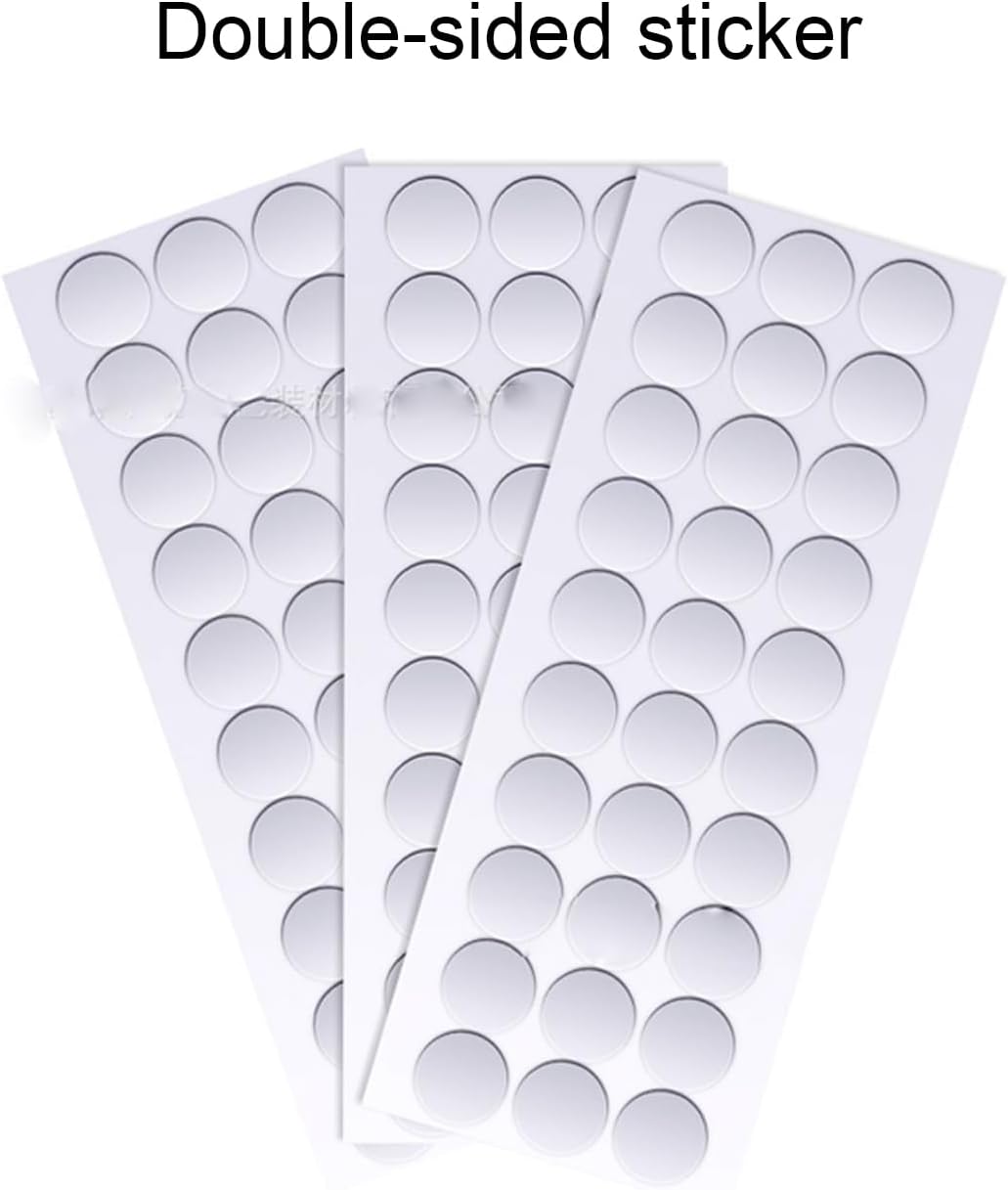 50 PCS Twist Tie Bows with 70 PCS Double-Sided Stickers, 2.8" Satin Ribbon Bows for Gifts Wrapping Treat Bags Candy Card Crafts Christmas Tree Decorations (Red) - Image 3