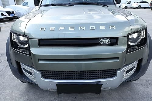 Miniatura 2 de Abs/metal fibra de carbono real para rejilla delantera de automóvil, varilla de prevención de insectos para Land Rover Defender 2020 2021 2022 Fibra