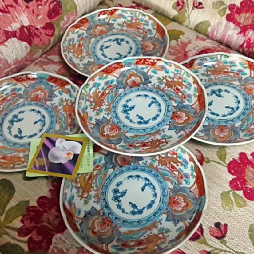 110『中国美術 獅子 花唐草 輪花皿』　/骨董品 古美術 アンティーク 110『中国美術 獅子 花唐草 輪花皿』 /骨董品 古美術 アンティーク