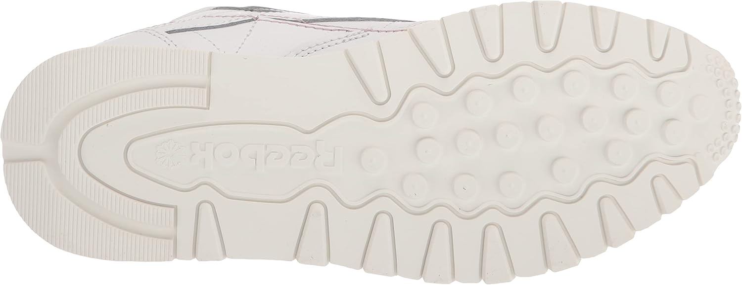Vista 4 de Reebok Tenis clásicos de cuero para mujer blancotizalila infundido 10 BlancoChalkInfused Lilac
