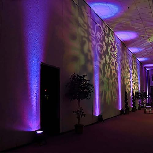 Miniatura 10 de Efavormart - Proyector de fondo LED RGB multicolor de 6 W, para exteriores, impermeable, con control remoto