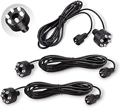 Set of 3 LED Rings Cold White for LED Fountain Set Cold White Lighting Diameter 32 mm