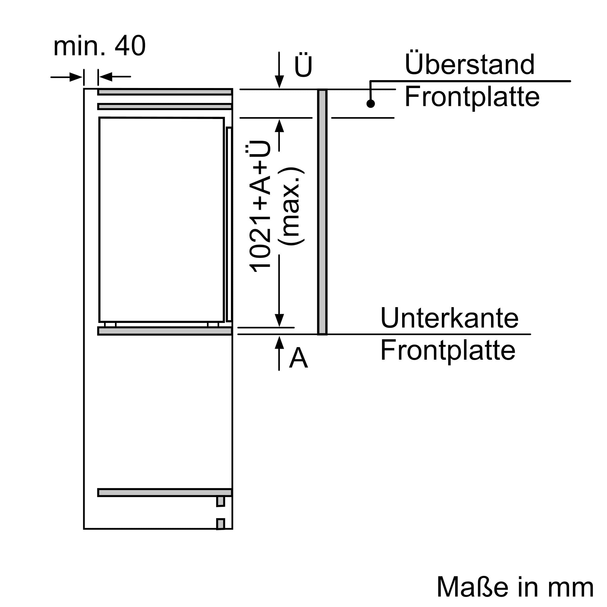 NEFF KI1311SE0, N 30, Einbaukühlschrank, 102,5 x 56 cm, 165 L Kühlen, Made in Germany, Leise, Sicherheitsglas, FreshSafe Schublade, Eco Air Flow für konstante Innentemperatur, Schleppscharnier | Made in Germany, 165 L Kapazität, Fresh Safe Box für knackig