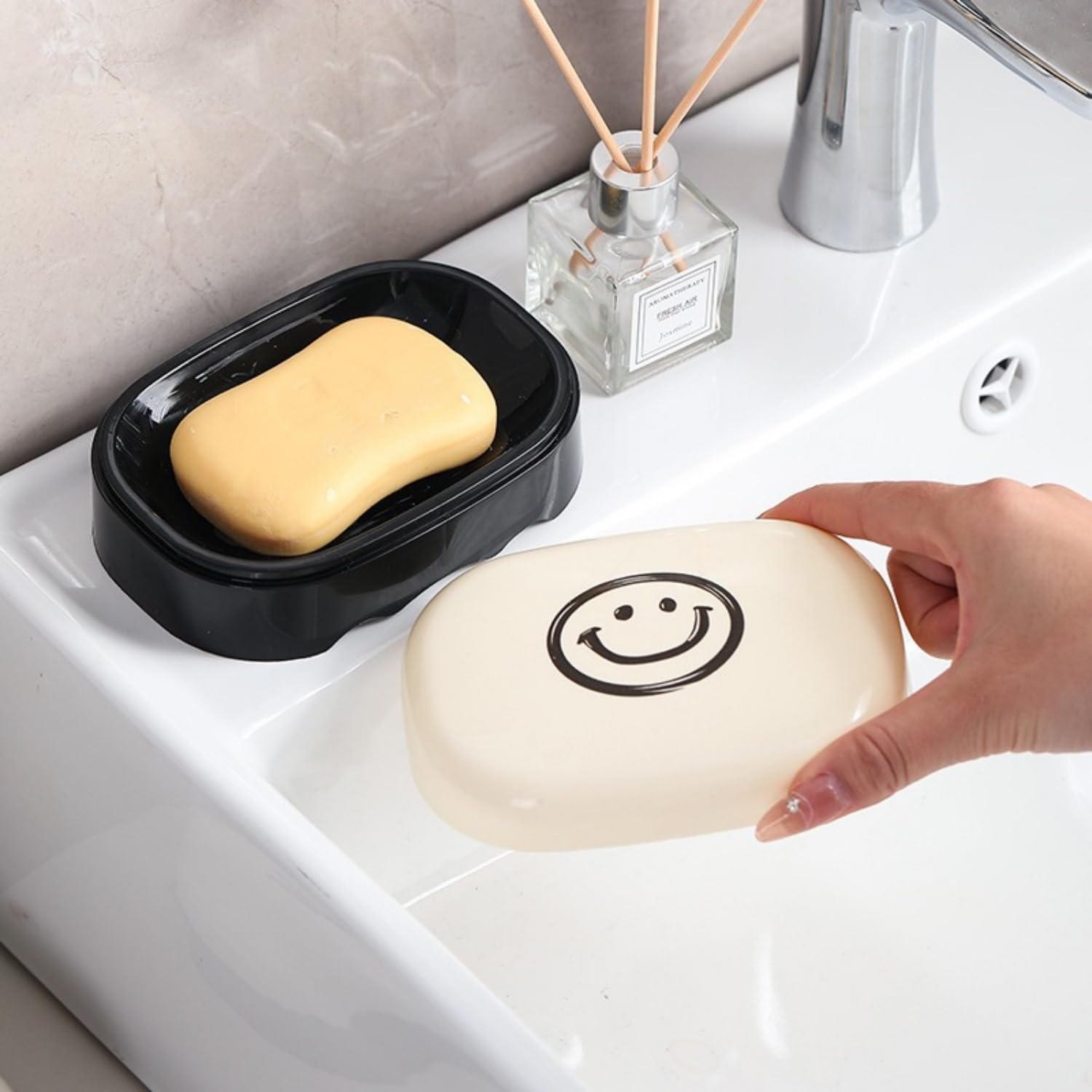 Portasapone Impermeabile Antigoccia - Scatola Sigillata Con Tubo Di Drenaggio Per Casa E Viaggi, 10,5x8,2x4,6 Cm