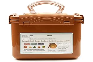Crazy Korean Cooking: Premium Kimchi Container for Healthy Fermentation & Storage
