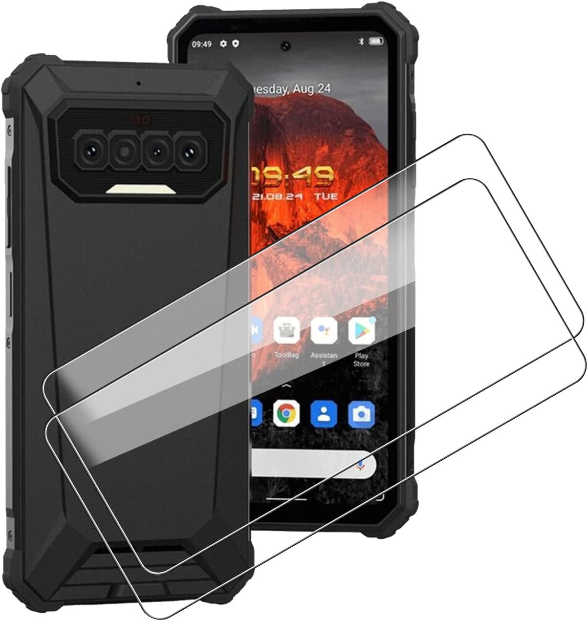 JIENI [2 Pack] Screen Protector for Oukitel F150 R2022(6.78"),9H Hardness - HD - 2.5D Edge - Bubble Free - Scratch Resistant Screen Protector for Oukitel F150 R2022(6.78")