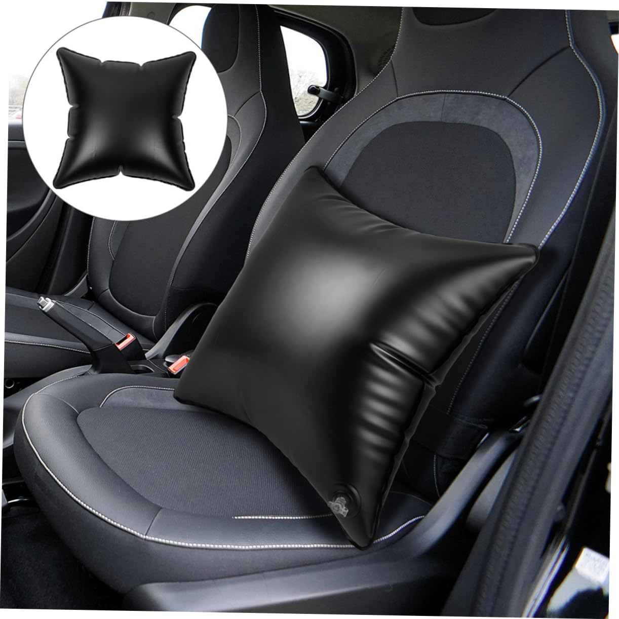 Levemolo Portable Inflatable Pillow Cushion Decorative Pillow Insert Camping Car Seat Support Outdoor Travel