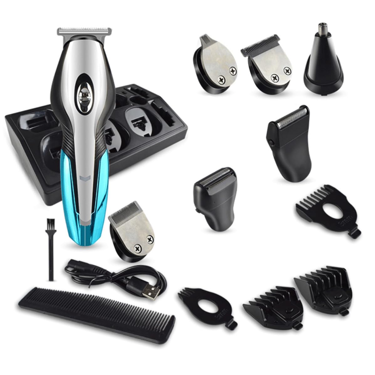 Tondeuse à Cheveux Électrique USB Rechargeable pour Hommes D'affaires