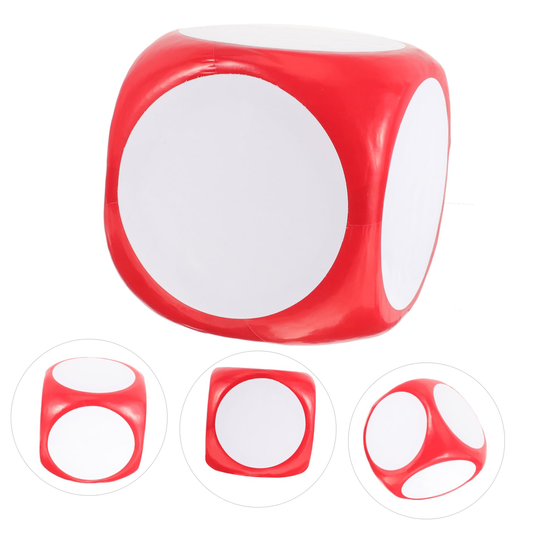 Dado de Espuma en Blanco, Dados de Juego Grandes, Rojo