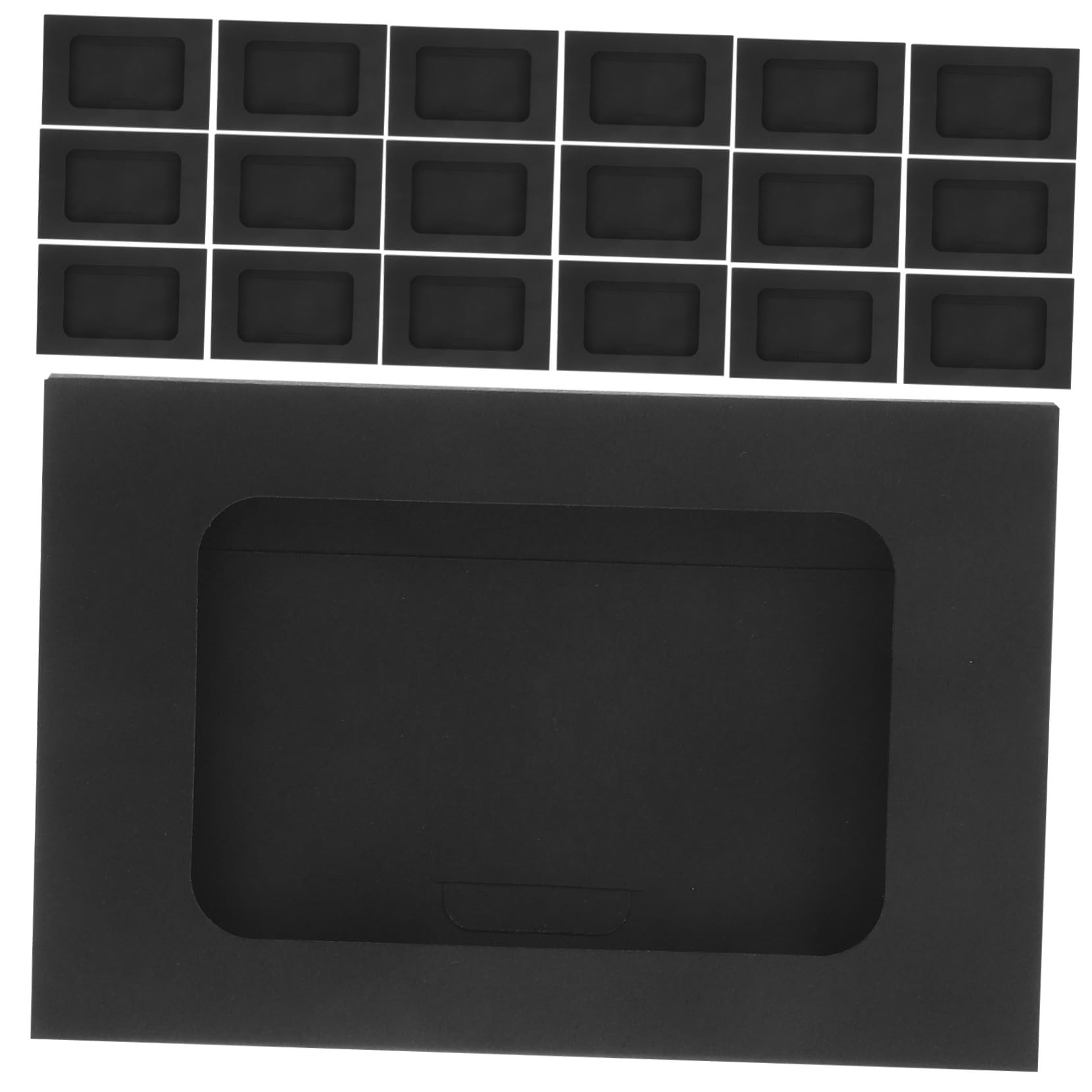 150 Pièces Lot de Enveloppes Blanches à Fenêtre Boîte de Rangement Multifonction pour Cartes Photos Monnaie Invitations pour Usage Quotidien et Fêtes