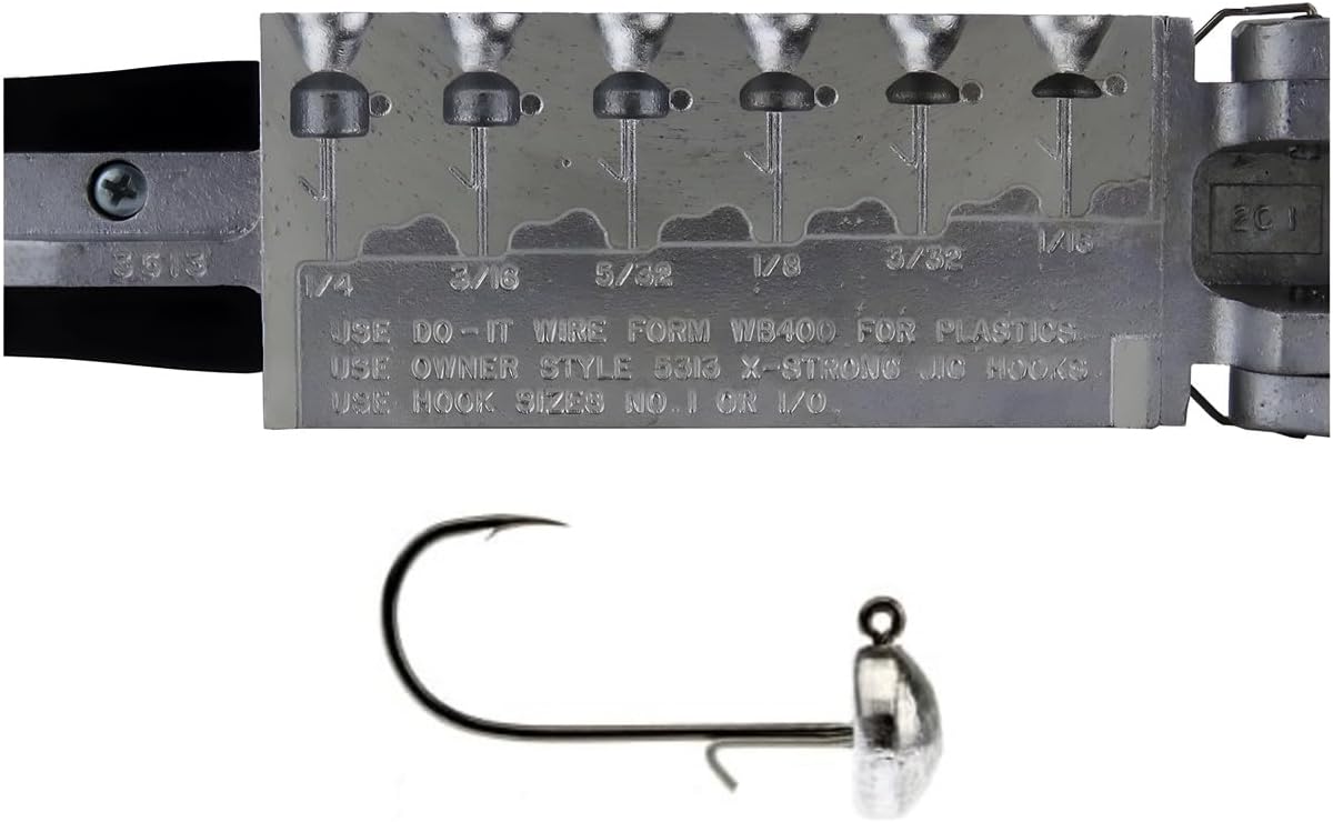 Do It Mold Midwest Finesse Jig Sz: 1/16, 3/32, 1/8, 5/32, 3/16, 1/4 oz Do It Mold (3513) MFJ-6-A