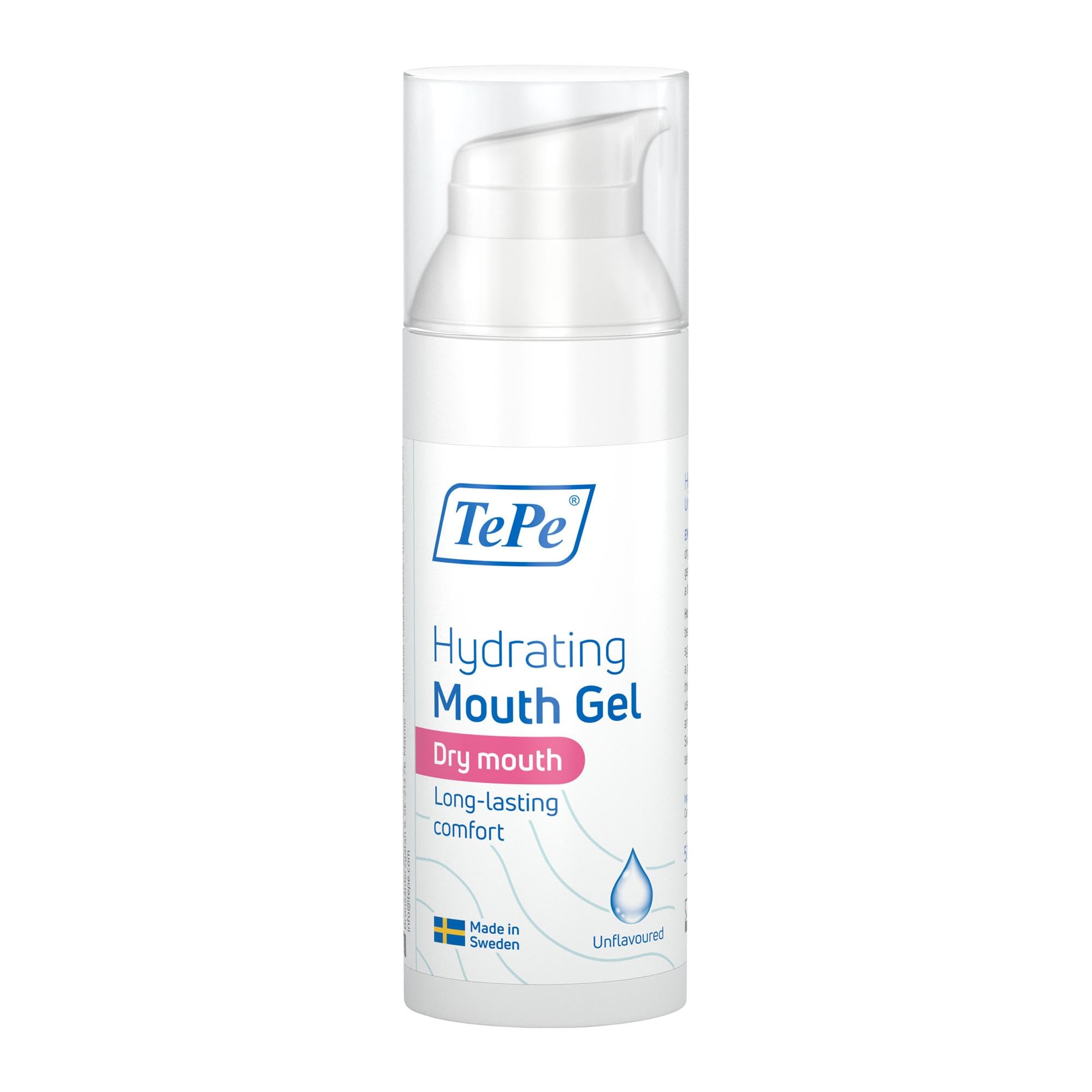 TePe Hydrating Dry Mouth Gel - Mild Peppermint, Mouth Gel That Helps Relieve the Feeling of Dry Mouth