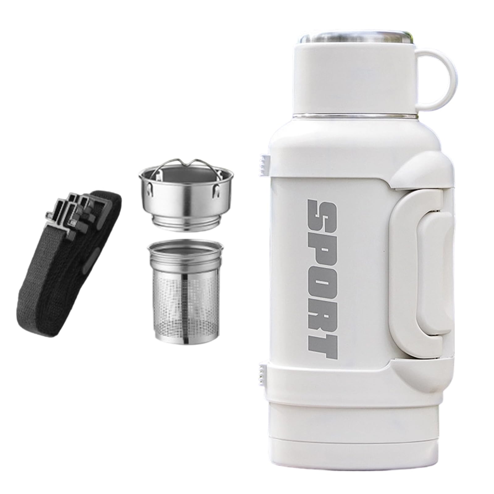 QIAOLIDA Excellent Stainless Steel Sealed Drink Container Maintains Hot Or Cold For 12 Hours Featuring Double Cover