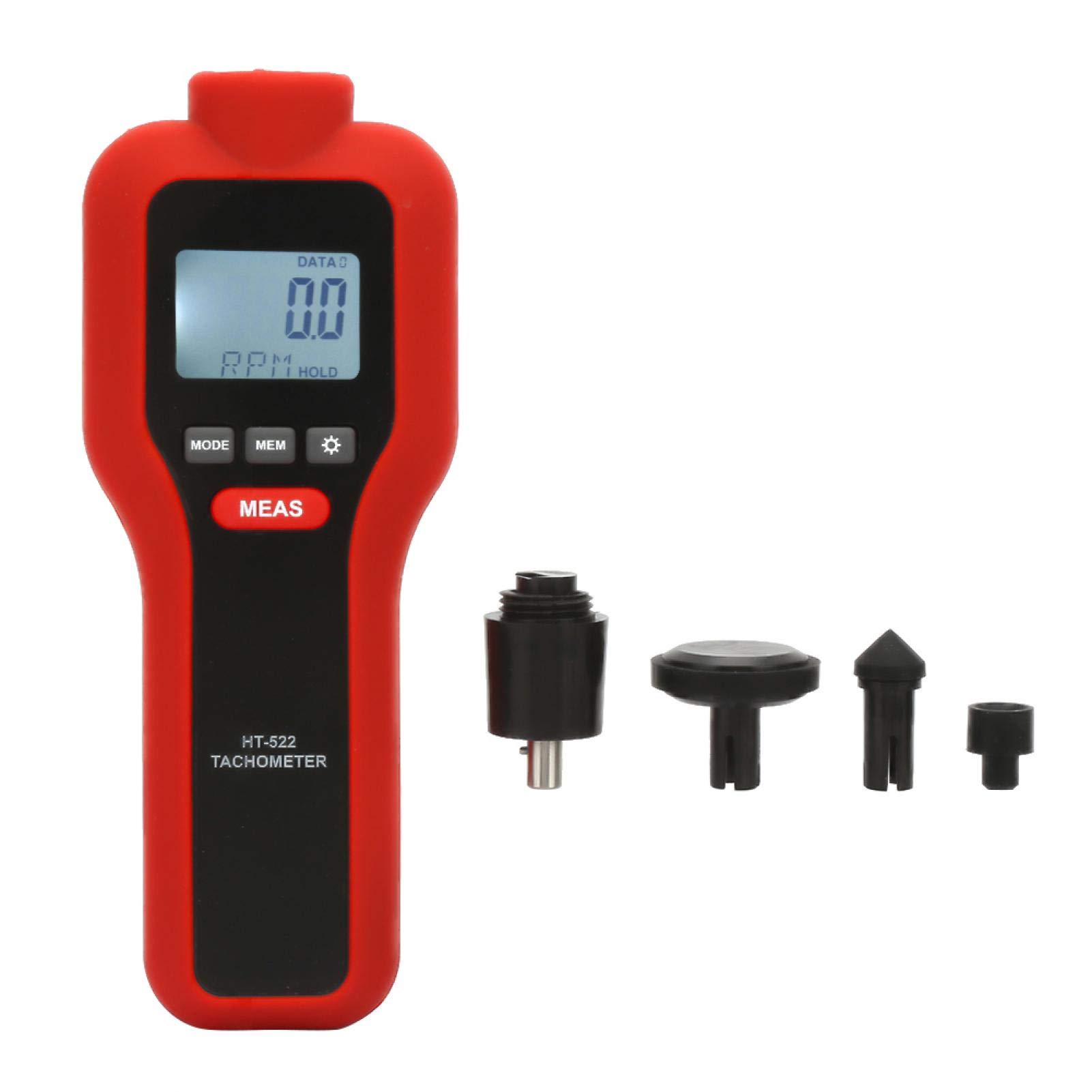 HT-522 Contagiri Digitale LCD, 2 in 1 Tachimetro di velocità Senza Contatto e Contatto