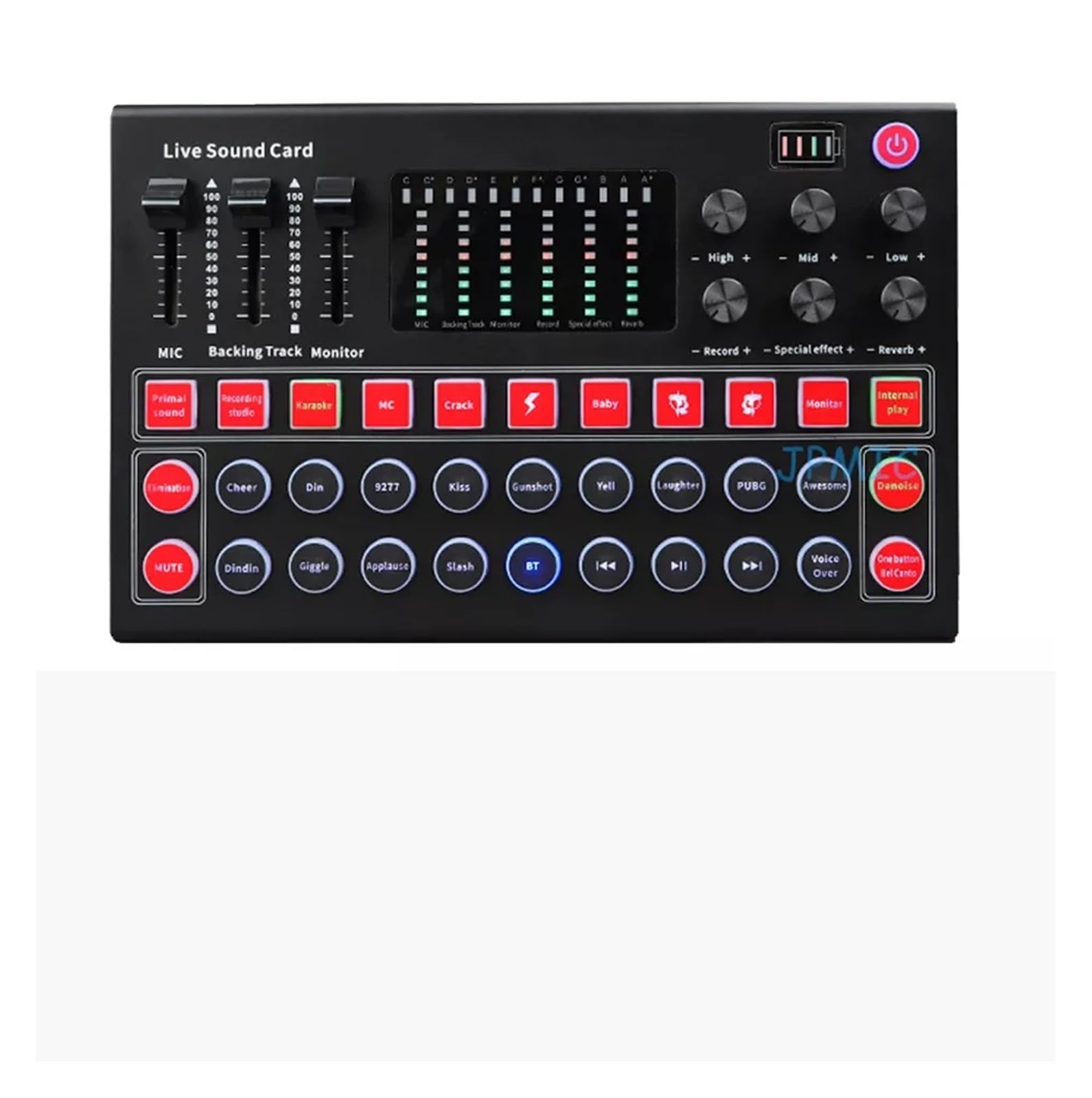 Mixer audio, M9 Canale Bluetooth Mini Scheda Mixer Effetti Digitali Riduzione Rumore Console Registrazione USB for Cantare BM800 2022(M9 BM800 PLUS)