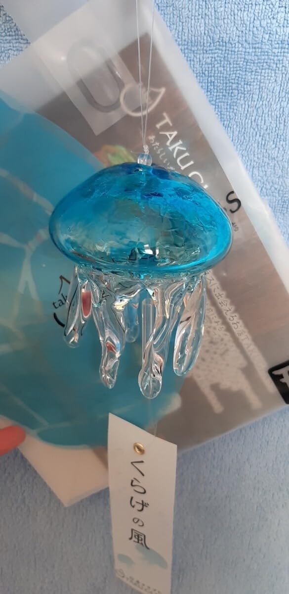 クラゲ風鈴 タクグラス TAKUGLA 弥彦神社 くらげ 風鈴 ヒビ模様