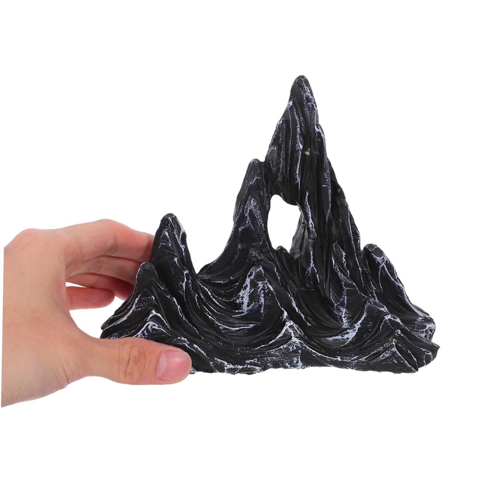 ULTECHNOVO 2piezas Adorno De Micropaisaje para Pecera Figuras De Roca De Resina Decoración De Colina Artificial Subacuática para Acuario Adorno De Paisaje para Manualidades Colina De Montaña