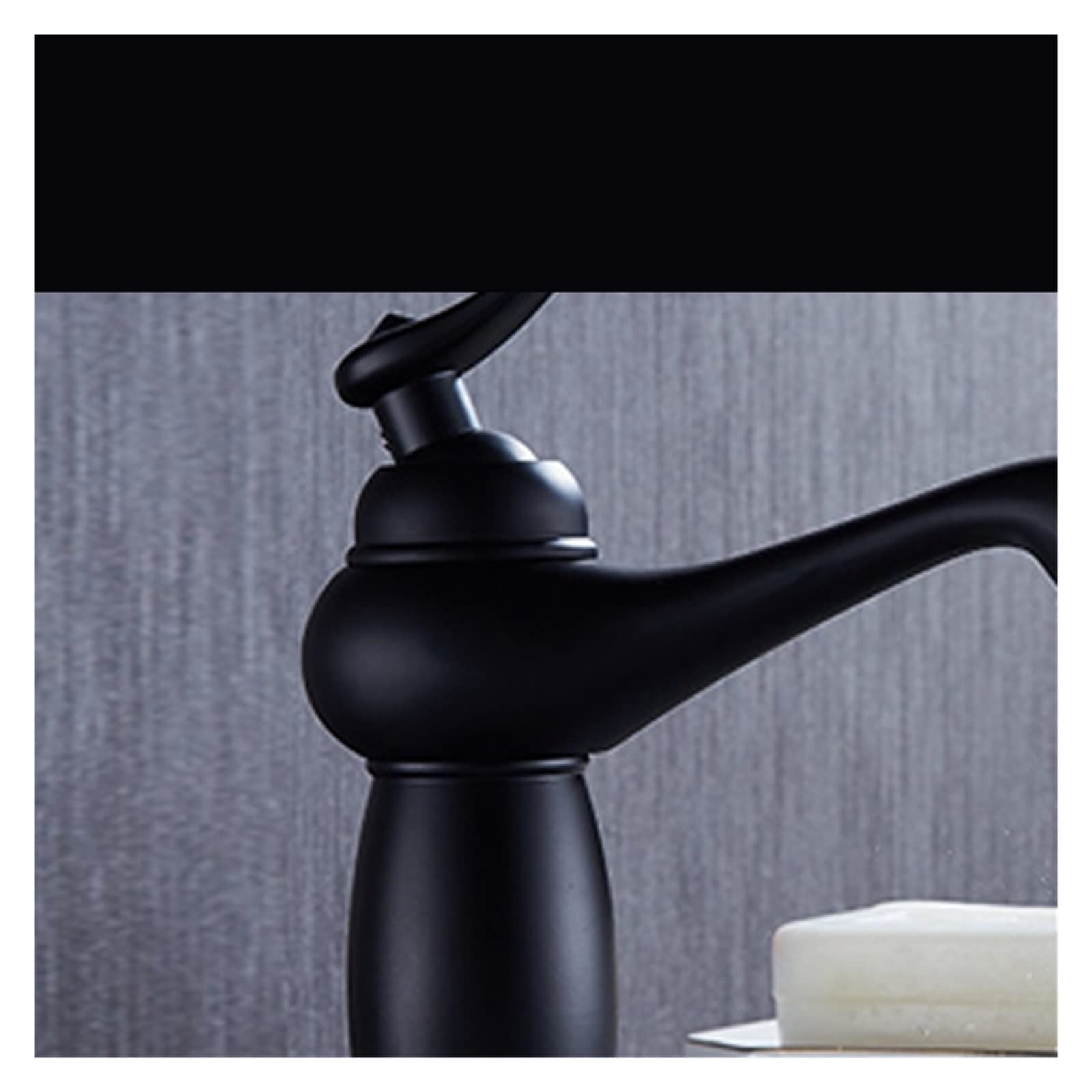 Rubinetti per lavabo Basino nero Black Black Hot and Cold Rubined Mixer Brass Mixer con manico singolo del bacino in ceramica un rubinetto di gabinetto