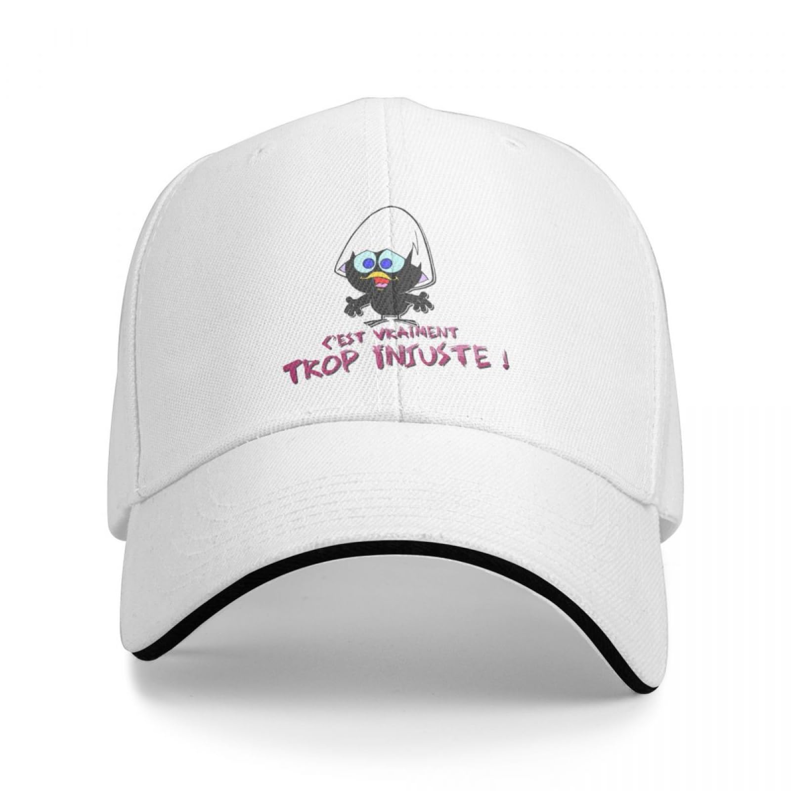 HDTVTV Cappellini da Baseball Calimero Berretto da Baseball Moda del Fumetto Comico Sandwich Caps Unisex Traspirante Cappello da Sole Sport Natale Partito Regalo