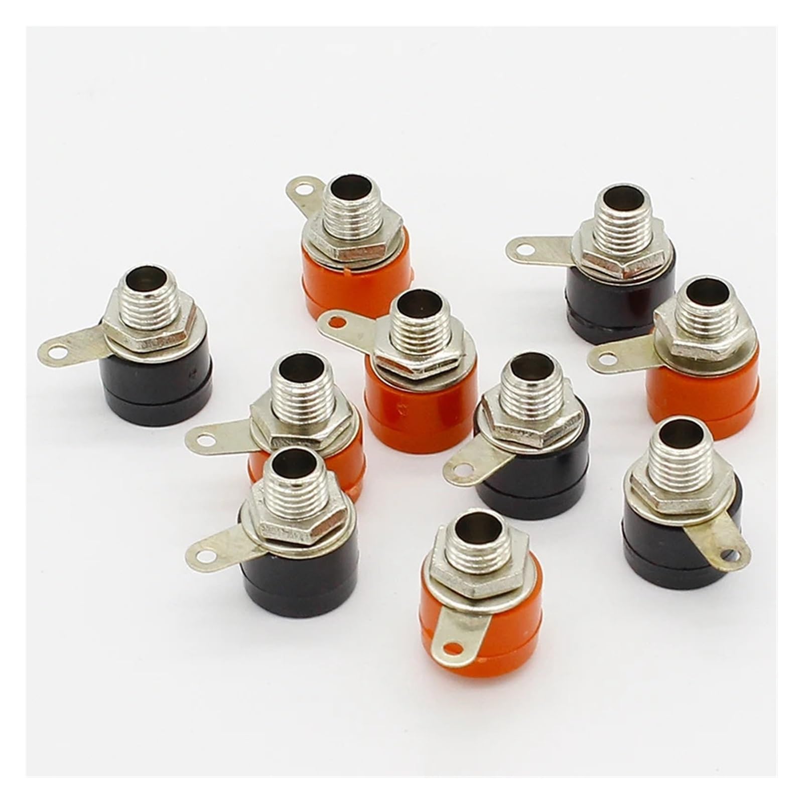 Conectores banana de 4 mm en un pack de 10 unidades para altavoces y amplificadores