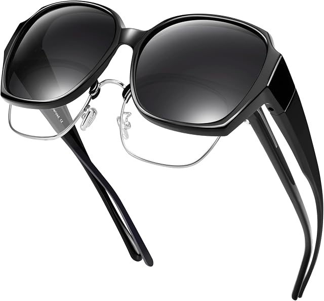 URUMQI Lunettes de soleil polarisés pour hommes, lunettes de soleil à la mode avec UV400 Protection