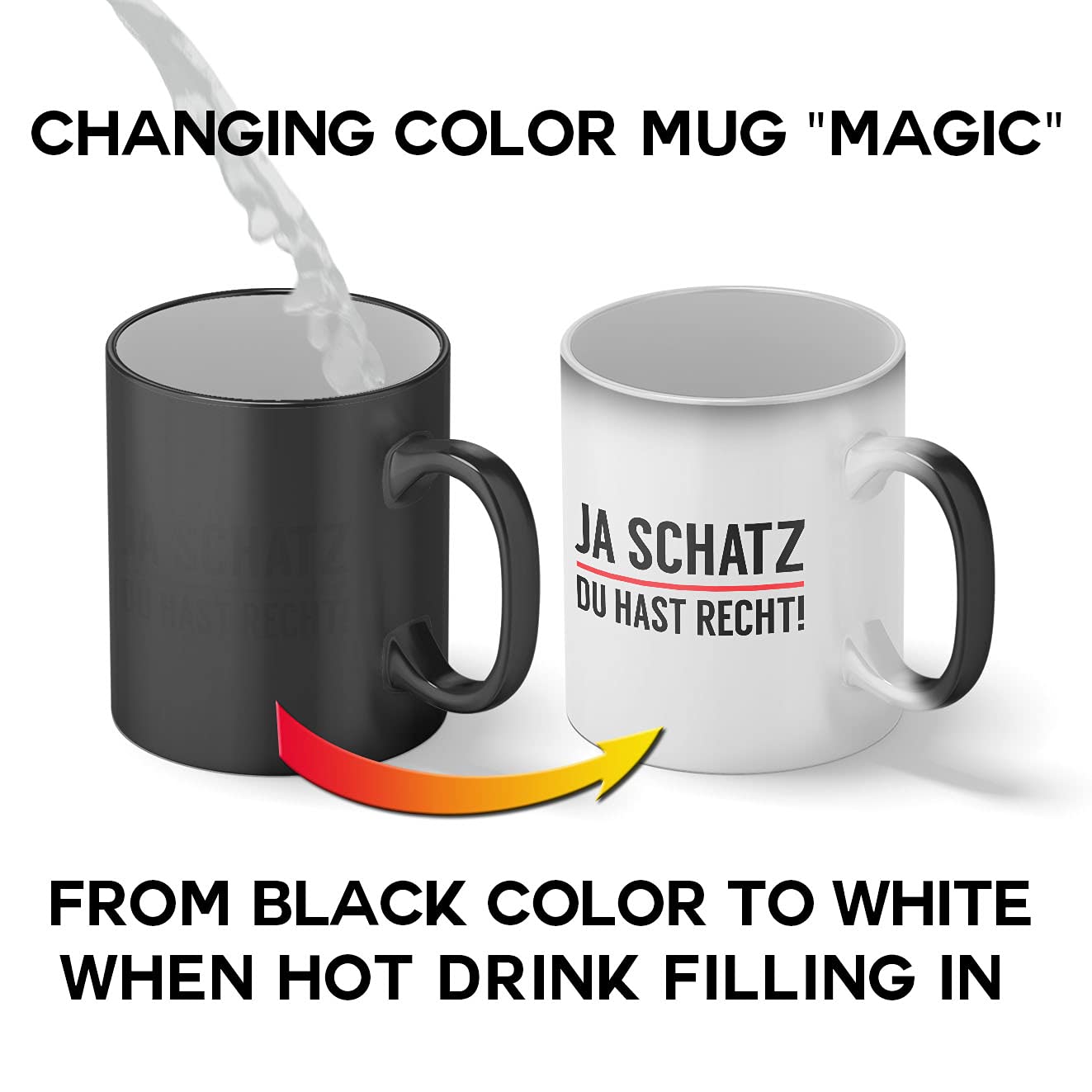 Ungeimpft Lasst Grussen Taza De Cambio De Color De Temperatura Mágica