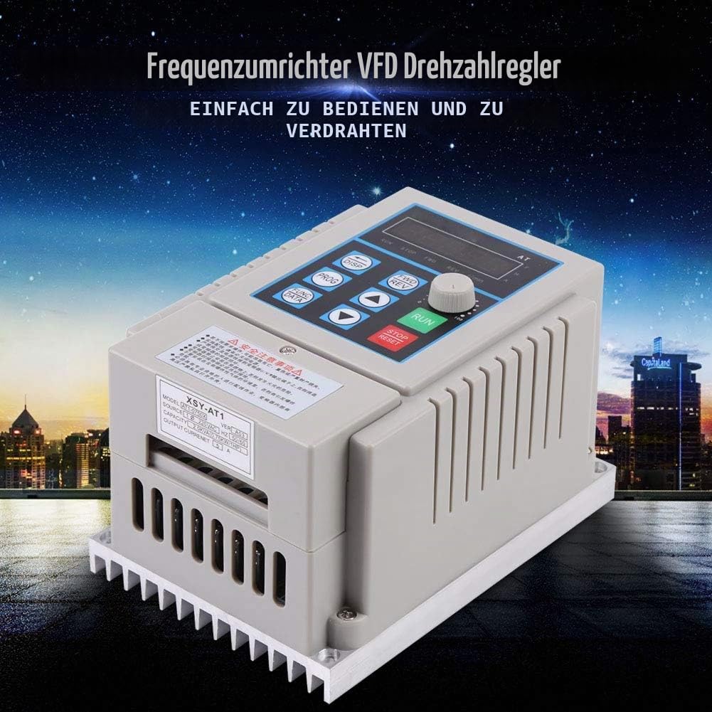 Frequenzumrichter Wechselrichter Professioneller VFD AC 220V 0.75kW Frequenzumrichter Drehzahlregler Für Professionelle Anwendungen Und Industrieanlagen