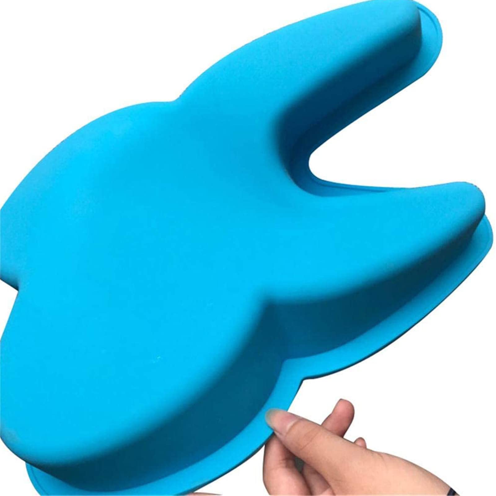 Silikon-Backform mit großen Zähnen Kuchenform Silikon, Antihaft- & schnell abgelöstes (Blau/Lila Zufällig)