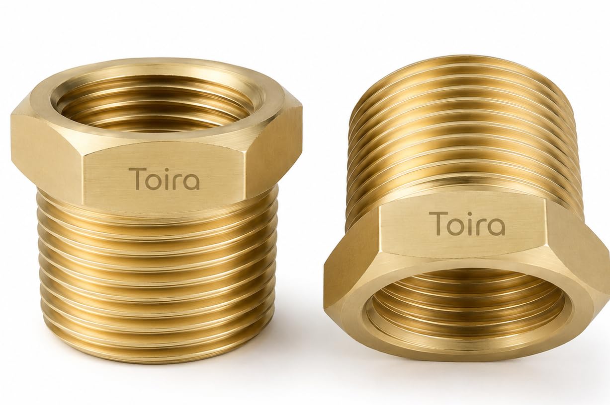 Brass Reducer Bush Pipe Fitting | Outer Male 3/4" into Inner Female 1/2" (1)-image-15