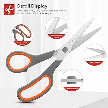 Amazon.co.jp: はさみ まとめ買い 6本パック 万能はさみ