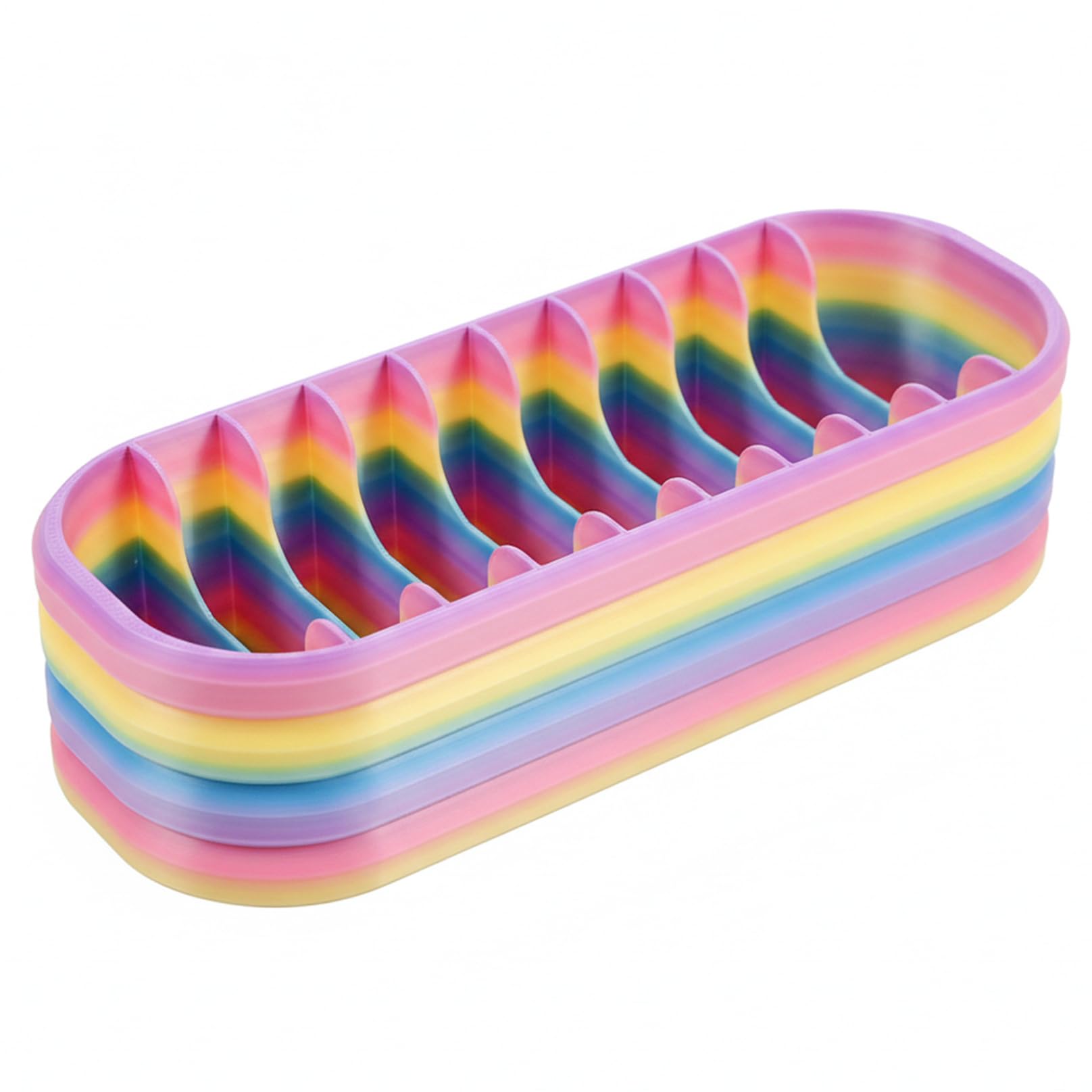 Nukinp Diamond Art Storage Trays, Rainbow Gradient Diamond Art Organizer, Drill Storage Tray With Multiple Compartments For Drill Bags And Craft Accessories